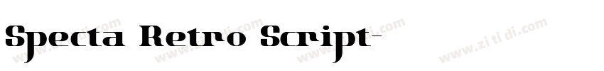 Specta Retro Script字体转换